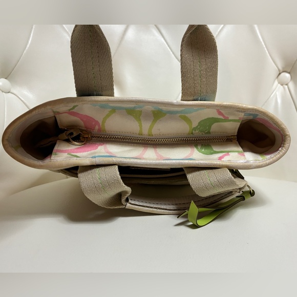 Coach Pastel Hampton Signature Scribble Womens Multi-Color Purse - Picture 4 of 14